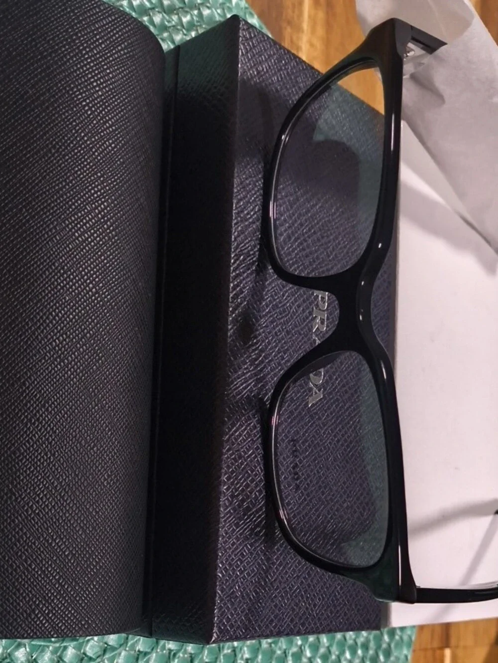 Prada OPR 17ZV Women Glasses in Withe and Black